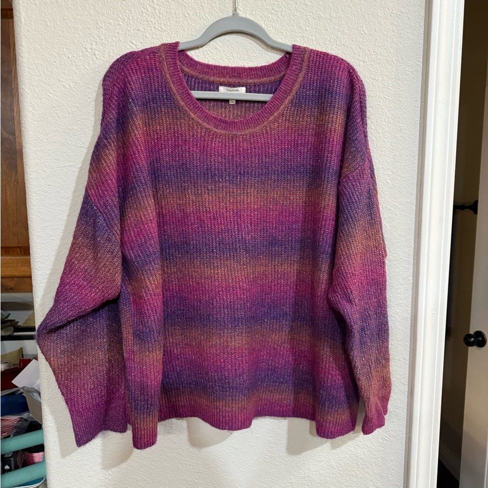Maurices Purple and Pink Women's Sweater